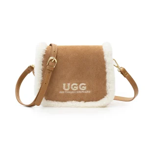 Women Fluffy Wool Adjustable Strap Over Shoulder Messenger Bag
